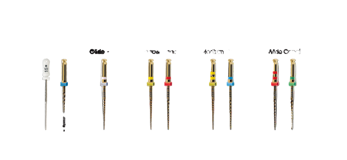 Neoendo Flex Assorted Pack- 25 mm Coronal Flaring File | 17/4 | 20/4 | 25/4 | 20/6 | 25/6 6 files/pack
