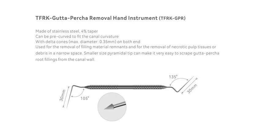 TFRK -GPR ( Gutta- percha Removal Hand instrument)