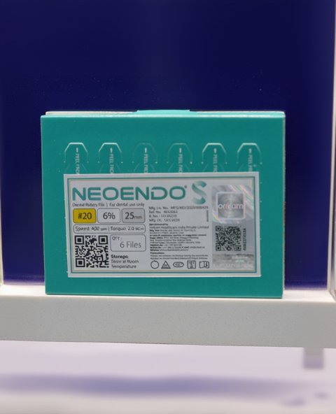 Neoendo S 20/6 25 mm | Pack of 6 files