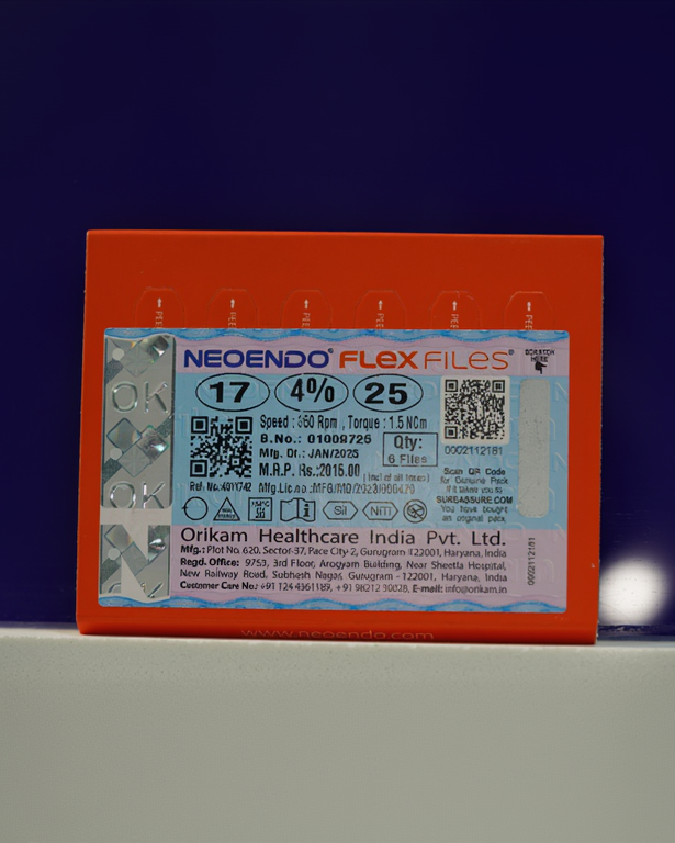 Neoendo Flex File- 17/4 25 mm 6 files/pack