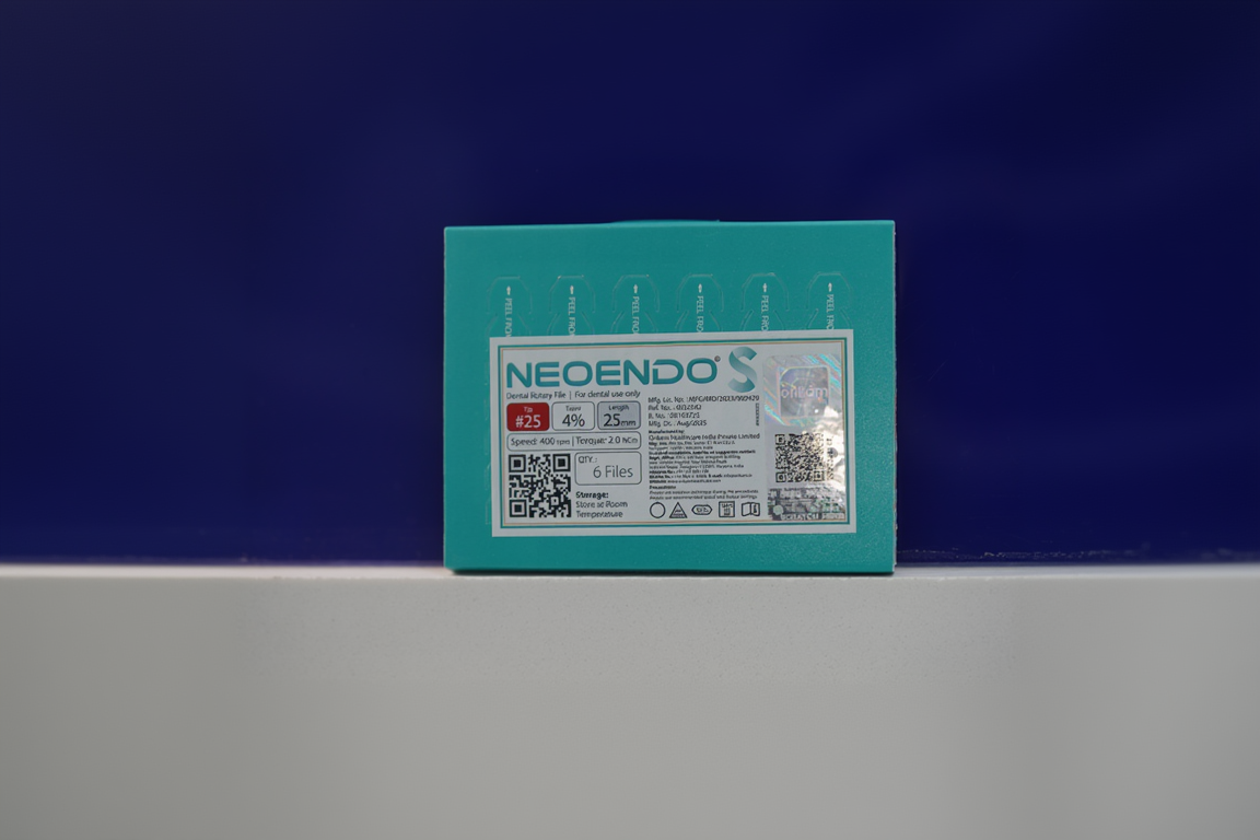 Neoendo S 25/4 25 mm | Pack of 6 files